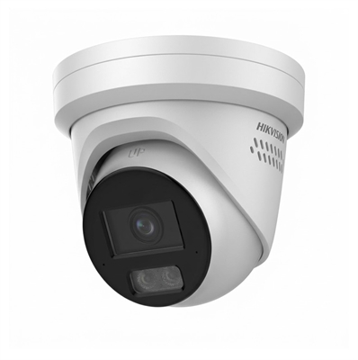 8 MP Smart Hybrid Light with ColorVu Fixed Turret Network Camera - Lateral View 2