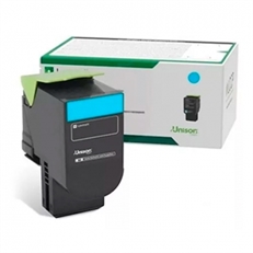 Lexmark 80C8SC0 - Cyan Standard Yield Return Program Laser Toner Cartridge, 2,000 Pages