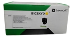 Lexmark 81C8XY0 - Yellow Extra High Yield Return Program Laser Toner Cartridge, 16,200 Pages