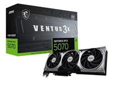 MSI GeForce RTX 5070 VENTUS 3X OC - Tarjeta de Video, 12GB GDDR7, 192 bit, 2542MHz, 6144 Núcleos Cuda, 1x HDMI, 3x DisplayPort, OpenGL 4.6