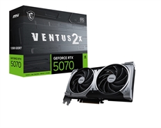 MSI GeForce RTX 5070 VENTUS 2X OC - Tarjeta de Video, 12GB GDDR7, 192 bit, 2542MHz, 6144 Núcleos Cuda, 1x HDMI, 3x DisplayPort, OpenGL 4.6