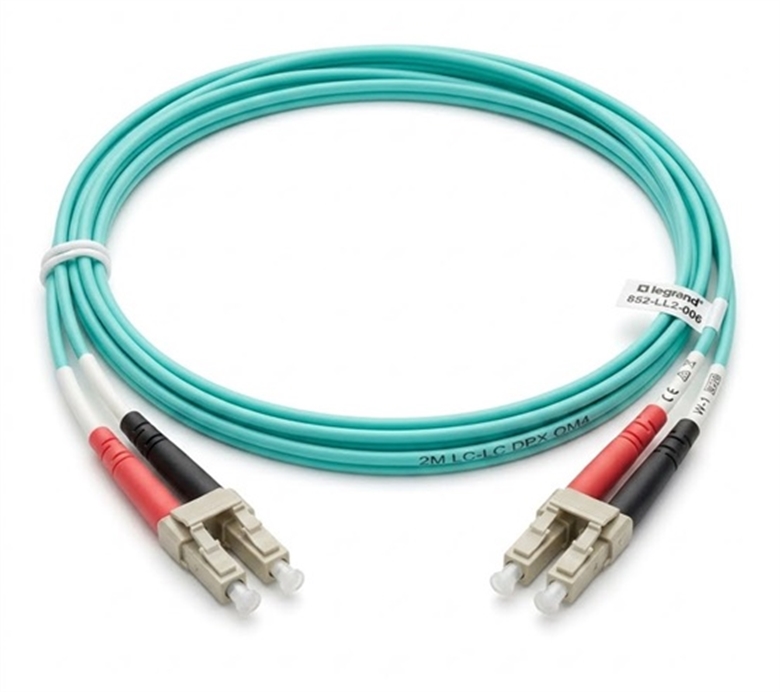 852-LL2-006 Aqua-LC to LC Fiber Patch Cable 2m 10G-General View