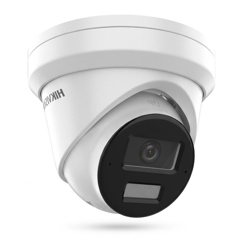 Cámara de Seguridad IP Turret de 8MP con Luz Híbrida Inteligente y Audio-Vista Lateral