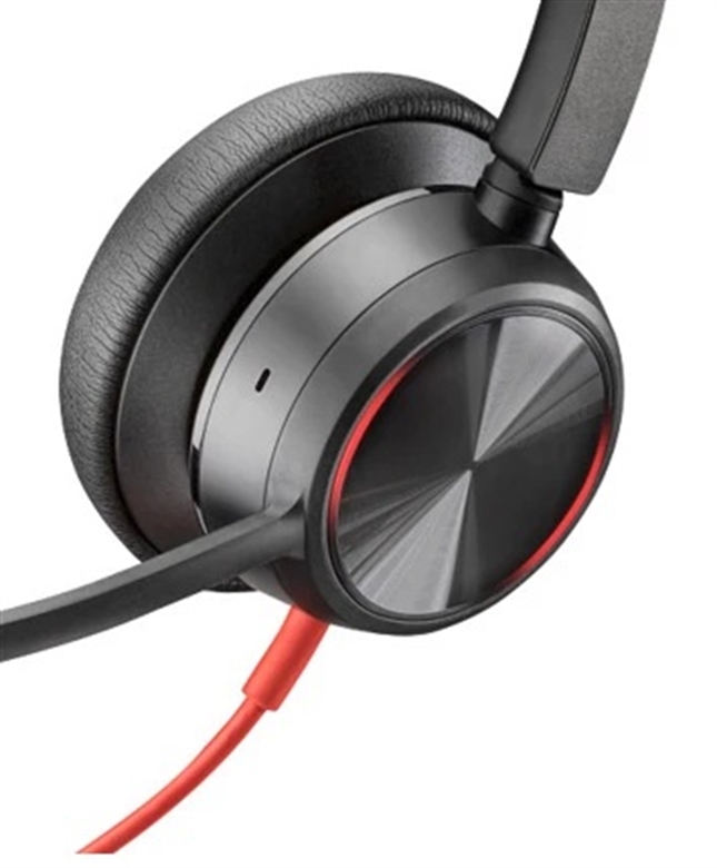8X225AA Poly Blackwire 8225 Headset Estéreo con Cable USB-C y Adaptador USB-A - Vista Frontal2