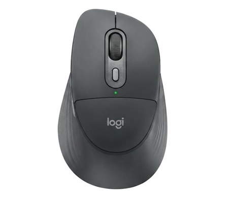 910-007733 Logitech Signature Comfort Plus M850 L Wireless Ergonomic Mouse Graphite-Front 2 View