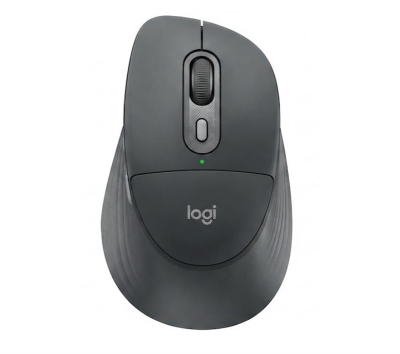 910-007733 Logitech Signature Comfort Plus M850 L Wireless Ergonomic Mouse Graphite-Front 2 View