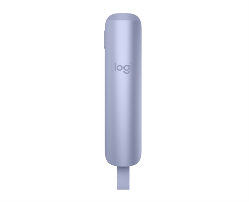 910007669 Logitech Spotlight 2 Advanced Presentation Remote Light Lilac-Back View