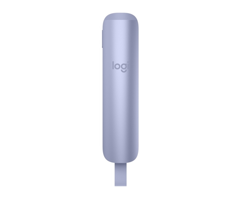 910007669 Logitech Spotlight 2 Advanced Presentation Remote Light Lilac-Back View