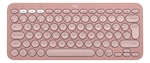 Logitech Pebble Keys 2 K380S - Teclado Compacto, Inalámbrico, Bluetooth, Español, Rosado