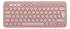 Logitech Pebble Keys 2 K380S - Teclado Compacto, Inalámbrico, Bluetooth, Español, Rosado