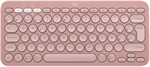 Logitech Pebble Keys 2 K380S - Compact Keyboard, Wireless, Bluetooth, Spanish, Rose