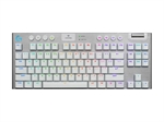 Logitech G G915 X LIGHTSPEED TKL - Teclado Gaming, Mecánico, Switch GL Táctil, Inalámbrico, USB, Bluetooth, RGB, Ingles, Blanco