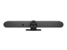 Logitech Rally Bar - All-in-One Video Conferencing Bar, 4K UHD, 15x Zoom, PTZ Camera, 6 Microphones, Graphite