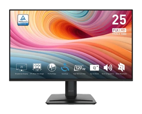 9S63PD2CM041 Monitor de Oficina MSI Pro MP251 E2 IPS 24.5 Pulgadas-Vista Frontal