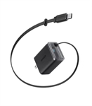 Anker Nano Charger - Wall Charger, 35W, USB-C, Built-In Retractable USB-C Cable, Black