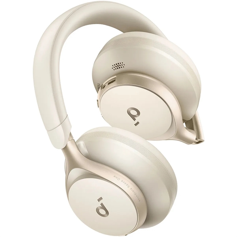 A3035Z21 Auriculares Inalámbricos Soundcore Space One Blanco Crema-Vista lateral2