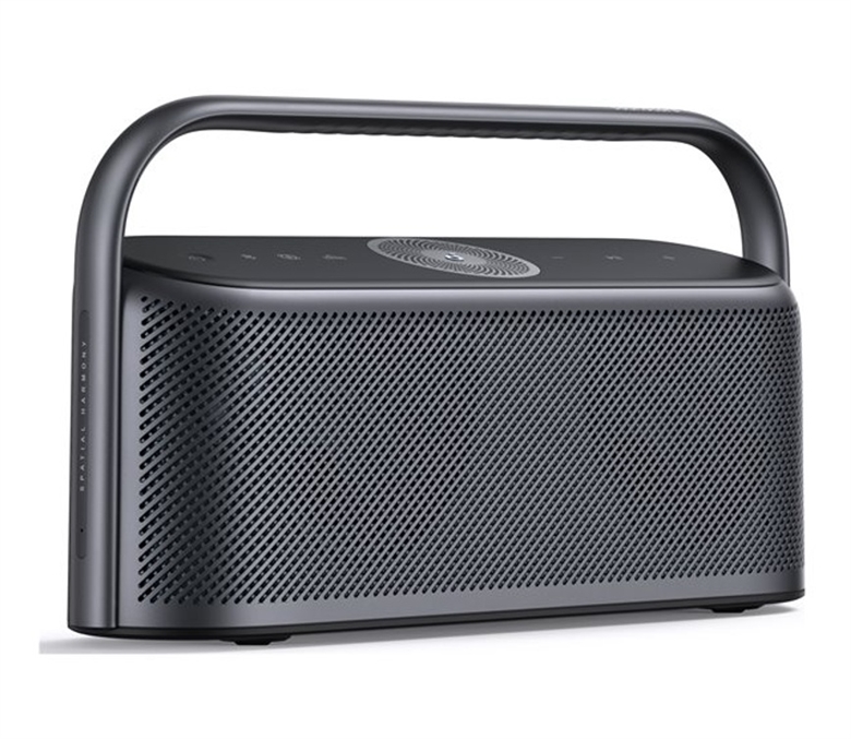 A3130011 High-Res Spatial Audio Portable Wireless Speaker Space Gray-Front View