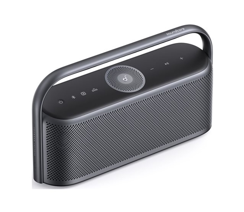 A3130011 High-Res Spatial Audio Portable Wireless Speaker Space Gray-Left Lateral View