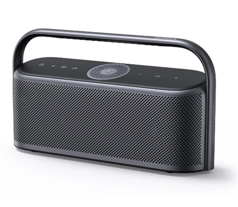 A3130011 High-Res Spatial Audio Portable Wireless Speaker Space Gray-Right Lateral View