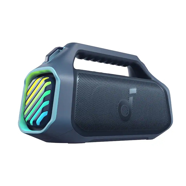 A3134031 Portable Wireless Bluetooth Speaker Waterproof Outdoor Speaker Explorer Blue-Lateral View
