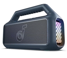 Anker Soundcore Boom 2  - Portable Wireless Speaker With Subwoofer, Bluetooth, USB-A, USB-C, Explorer Blue