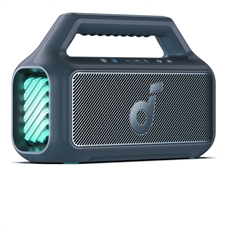 Anker Soundcore Boom 2  - Altavoz Inalámbrico Portátil con Subwoofer, Bluetooth, USB-C, 80W Máx, Azul