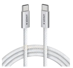 Anker Zolo A8060H21 - USB Cable, USB Type-C Male to USB Type-C Male, USB 2.0, Up to 240W, 1m, White