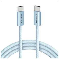 Anker Zolo A8060H31 - USB Cable, USB Type-C Male to USB Type-C Male, USB 2.0, Up to 240W, 1m, Blue