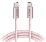 Anker Zolo A8060H51 -  USB Cable, USB Type-C Male to USB Type-C Male, USB 2.0, Up to 240W, 1m, Pink