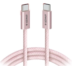 Anker Zolo A8060H51 -  USB Cable, USB Type-C Male to USB Type-C Male, USB 2.0, Up to 240W, 1m, Pink