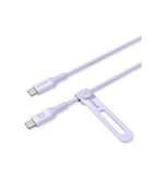 Anker 544 A80F1HV1 - Cable USB, USB Tipo-C Macho a USB Tipo-C Macho, Hasta 140W, 0.9m, Biobasado, Violeta