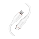 Anker PowerLine III Flow - USB Cable, USB-C Male to Lightning Male, 0.9 m, MFi, White
