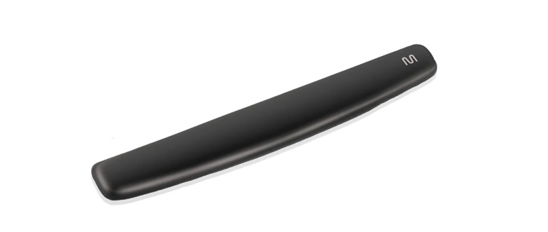 AC033 Black-Gel-Keyboard-Wrist-Rest-Front-View
