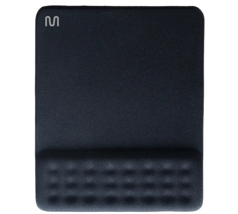 AC365-Black Ergonomic-Mouse-Pad-with-Gel-Wrist-Rest-Front-View