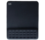 Multilaser  - Ergonomic Mouse Pad, Dot Design with Gel Wrist Rest, Massage Holes, Anti-Slip Base, Black