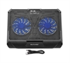 AC382-Black-Base Enfriadora de Laptop con Doble Ventilador y Base Giratoria-Vista Frontal