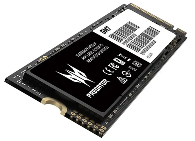 Acer Predator GM7 - SSD side2 view