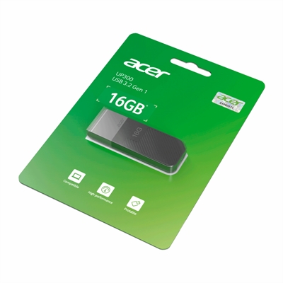 Acer UP300 - USB Flash Drive Black 16GB package view