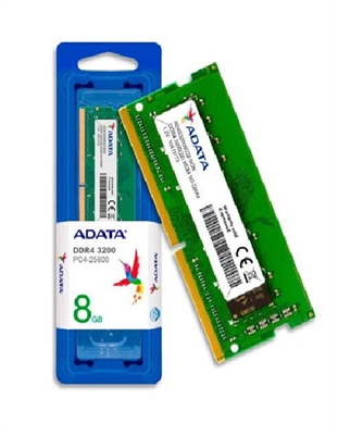 AD4S32008G22-SGN-Memoria RAM Laptop ADATA Premier DDR4 3200MHz 8GB SO-DIMM-Caja-Vista Diagonal
