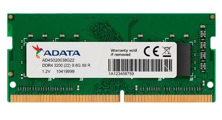 AD4S32008G22-SGN-Memoria RAM Laptop ADATA Premier DDR4 3200MHz 8GB SO-DIMM-Vista Frontal