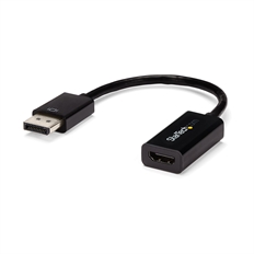 StarTech.com DP2HD4KS - Video Adapter, DisplayPort Male to HDMI Female, Up to 3840 x 2160, 15cm, Black