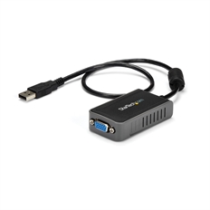 StarTech.com USB2VGAE2 - Active Video Adapter, USB Male to VGA Female, Up to 1440 x 900, 45.7cm, Black