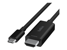 Belkin Connect - Cable de Video, USB-C Macho a HDMI Macho, Hasta 8K, 2M, Negro