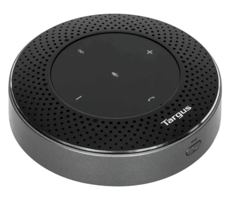 AEM105GL-Black-Targus Premium Wireless BT Conference Speaker-Angled View