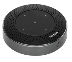 Targus Bluetooth Mobile Speakerphone  - Premium Wireless Conference Device, 6 Omni-Directional Mics, ENC & AEC Tech, Rechargeable Battery, Black