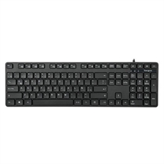 Targus AKB30ESLP-73 - USB Wired Keyboard, Spanish, Full-Size, 108 Keys, Black