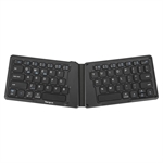 Targus Ergonomic Foldable Keyboard - Bluetooth, Multi-Device, USB-C Rechargeable, Antimicrobial Protection, English, Black