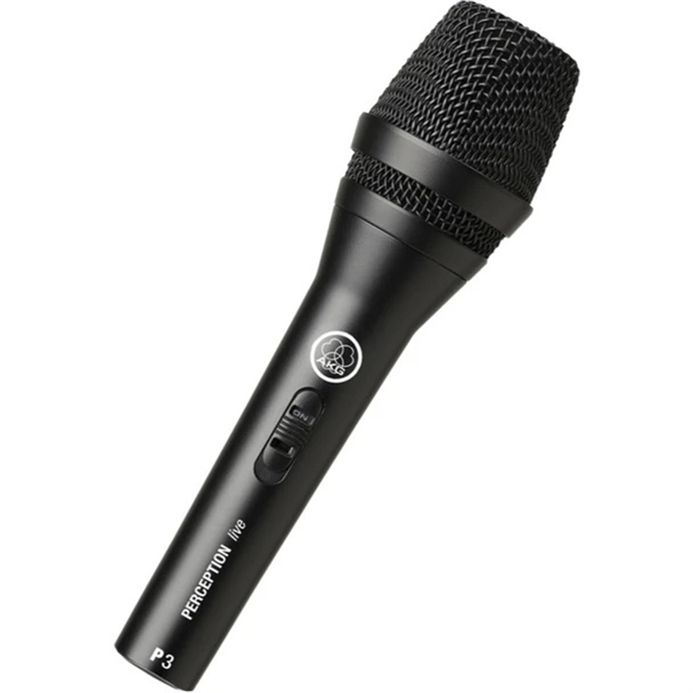 AKG Perception P3 S Cardioid Dynamic Microphone -Diagonal View