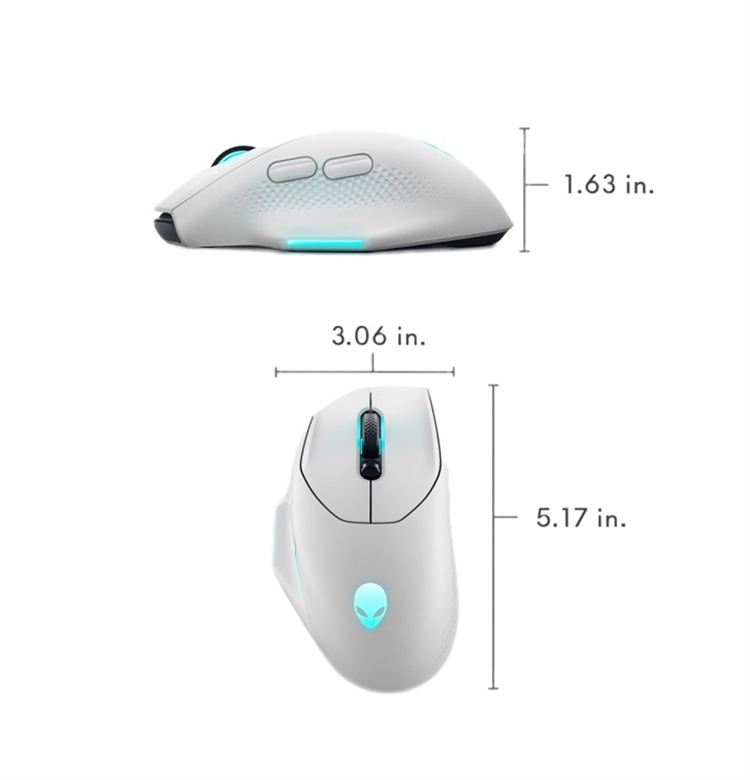 Alienware AW620M Wireless Gaming Mouse White-Features