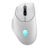 Alienware Gaming AW620M  - Wireless Gaming Mouse, USB Rechargeable, Optical, 26000 DPI, 7 Programmable Buttons, RGB, White